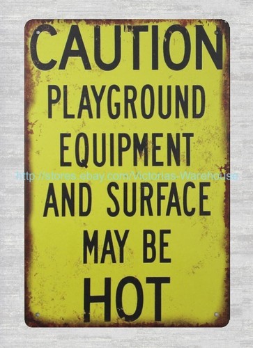 Wall decor caution playground - wall,